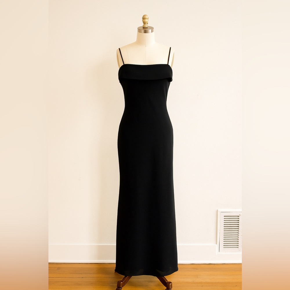 Vintage Niki Livas Black Dress 6 Sheer 90’s Y2K HOCO Whimsygoth Classic LBD